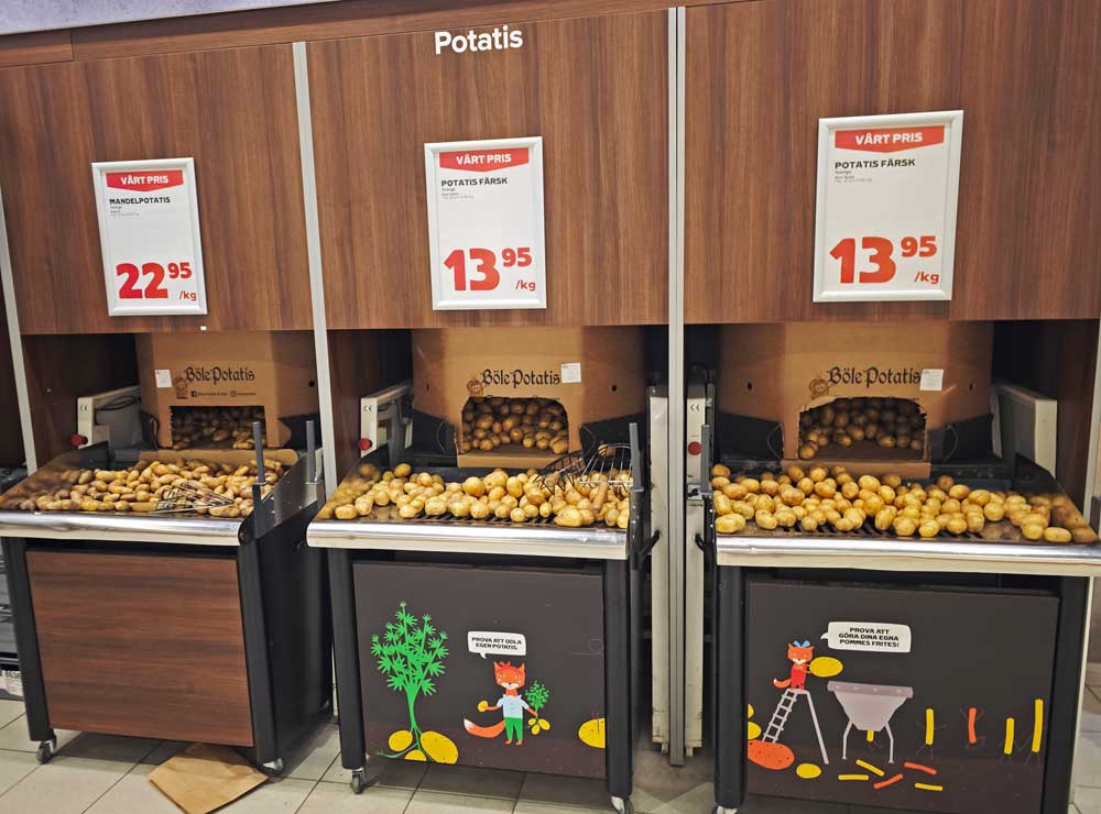 ジャガイモ売り場