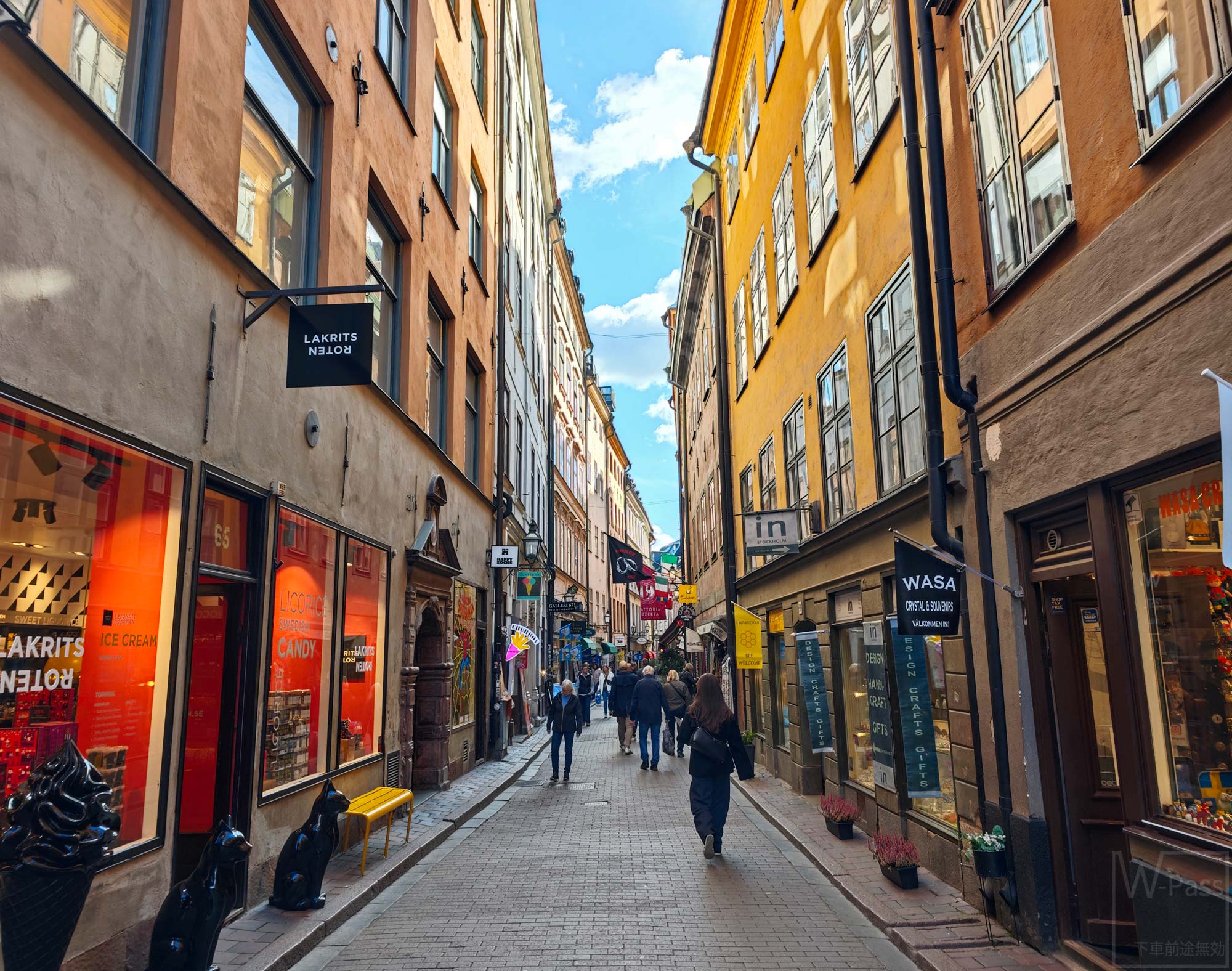 ガムラスタンのヴェステルロンガータン(西の長い通り)