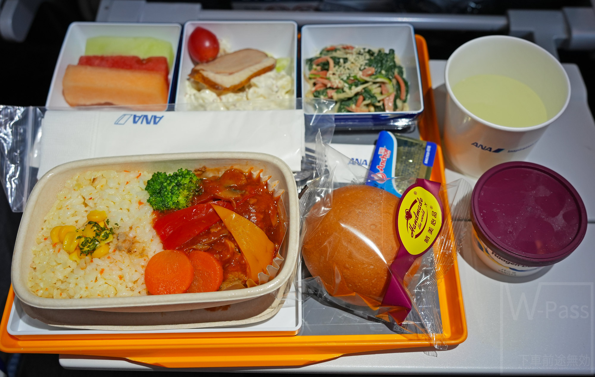 ANA NH964便の昼食